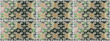 Raster Hip kumaş deseni. Kusursuz Vintage Çiçek Deseni.