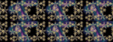 Renkli Bahar Teması eskiz kalıbı. Güzel çiçek deseni. Düz Çiçek Elementleri Tasarımı. Siyah renkte çiçekler.