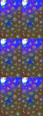 Ultraviyole kumaş deseni. Çizim kalıbı. Raster illüstrasyonu. Organik motif arkaplanı.