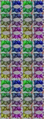 Üst manzara, yumuşak stil. Yeşil renkte manzaralı çiçek deseni. Çiçek kompozisyonu, el boyası, hassas şablon. Sevgililer günü ve tebrik kartı konsepti için şık bir davet.