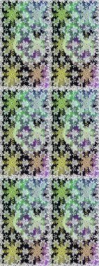 Klasik çiçek dokusu. Kusursuz desenli altın elementler. Altın şablon. Raster illüstrasyonu. Kart, duvar kağıdı, ambalaj ve tekstil için klasik tasarım. Gri renkli Royal retro.