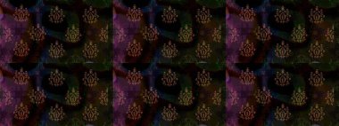 Renkli Bahar Teması eskiz kalıbı. Düz Çiçek Elementleri Tasarımı. Raster..