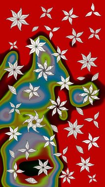 Çiçekli bahar çiçekleri. Küçük çiçekte güzel bir desen. Küçük renkli çiçekler. Moda baskıları için zarif bir şablon. Motley illüstrasyonu.