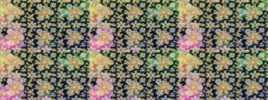 Gri renkli ve altın elementli altın desenli. Süslü raster dekorasyonu. Barok tarzında duvar kağıdı tasarımı için kusursuz damaske deseni arkaplanı.