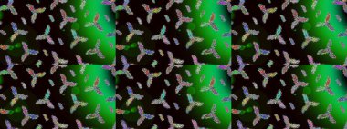 Desen snowflakes.raster Noel soyut renkli arka plan ile düşen kar tanesi. Raster illüstrasyon.