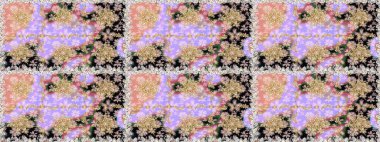 Doğu tarzında klasik tasarım öğesi. Duvar kâğıdı için altın süslü bir illüstrasyon. Bej renkli geleneksel Arapça dekor. Süslü dantel iz sürücü. Çiçekli süslemeli, pürüzsüz bir desen..