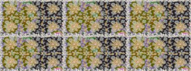 Raster illüstrasyonu. Geleneksel oryantasyon süsü. Klasik klasik klasik arka plan. Kusursuz klasik raster altın desenli. Gri ve nötr renklerde altın elementlerle kusursuz desen.