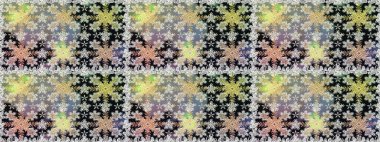 Altın rengi, kusursuz çizim. Senin tasarımın için, duvar kağıdı. Gri ve nötr renklerde, altın çiçekli altın desenler. Raster geometrik arkaplanı.