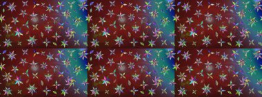 Sevgililer günü ve tebrik kartı konsepti için şık bir davetiye. Çiçek kompozisyonu, el boyası, hassas şablon. Üst manzara, yumuşak kahverengi ve mavi renk. Manzaralı çiçek deseni.