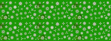 Çiçek deseni. Düz Çiçek Elementleri Tasarımı. Renkli Bahar Teması eskiz kalıbı. Raster illüstrasyonu. Chichi kumaş deseni çiz.