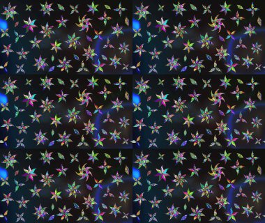 Çiçek desenli çizim. Asya tekstil tarzında. Gri renkli çiçekler. Raster illüstrasyonu. Renkli Bahar Teması eskiz kalıbı. Düz Çiçek Elementleri Tasarımı.