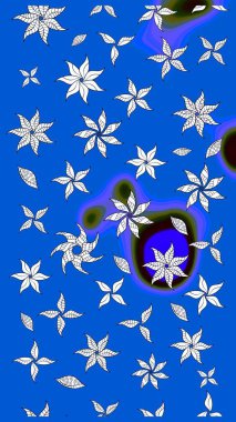 Çocuk stili. Çiçekli eskiz arkaplanı. Renkli Bahar Teması eskiz kalıbı. Düz Çiçek Elementleri Tasarımı.