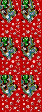 Kırmızı renkte çiçekler olan çiçek deseni çiz. Suluboya tarzında kırmızı renkte çiçekler.