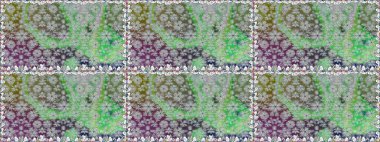 Vadinin gri renkli çiçekleri. Raster dikişsiz çiçek deseni.