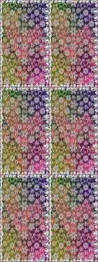 Nazik, sevimli çiçek arkaplanı. Çiçekli karalama şeklinde Raster çiçek deseni. Gri renkli çiçekler.