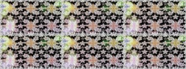 Raster illüstrasyonu. Tarafsız renklerde yaz çiçekleri. Raster deseni. Küçük çiçekte sevimli çiçek deseni var..