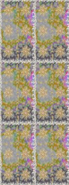 Çiçek desenli altın metal. Kusursuz altın desen. Altın elementli gri ve nötr renkler. Raster altın çiçek süsü brokar kumaş ve cam desenli..