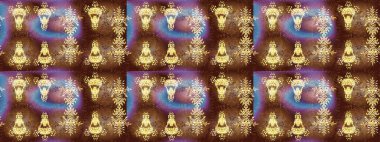 Kar tanesi süsleme deseni. Kar taneleri arka planda. Raster illüstrasyonu. Kar taneleri deseni. Renkli arkaplanda izole edilmiş kar tanelerinin düz tasarımı.