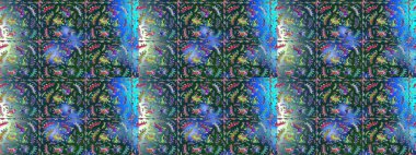 Raster resim. Güzel kumaş deseni. Doodle çiçekler ve dalları, otlar ve çiçekler. Elle çizilmiş.