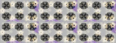 Noel ve yeni yıl moda baskıları için tatil tasarımı. Raster illüstrasyonu. Gri, nötr ve bej renkler. Kar tanelerinin soyut arkaplanlı Noel deseni.