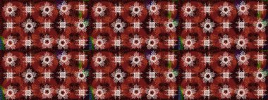 Kar taneleri arka planda. Renkli arka planda izole edilmiş kar tanelerinin düz tasarımı. Raster illüstrasyonu. Kar taneleri deseni. Kar tanesi süslemeli desen.