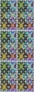 Davetiyeler, kartlar, web sayfası için Raster illüstrasyon. Gri ve nötr renklerde altın element. Doğu tarzı element. Altın desenli çiçek dekoru. Çizgi sanatı tasarım şablonu için sınırsız sınır.