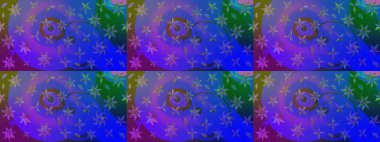 Raster illüstrasyonundaki çiçek desenli çizim. Güzel kumaş deseni. Renkli Bahar Teması eskiz kalıbı. Düz Çiçek Elementleri Tasarımı.