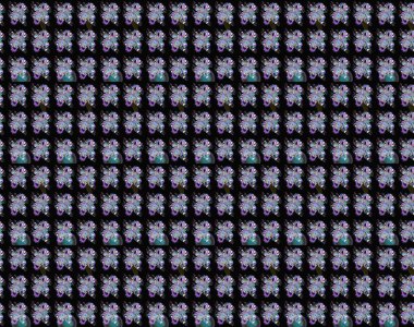 Çiçekli zambakların eskiz geçmişi. Çiçek tasarımı için inanılmaz bir kolaj cenneti tarzı. Parlak çiçekli kolaj çiçekleri siyah ve mavi.