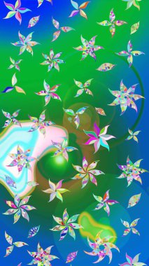 Küçük yeşil ve mavi çiçeklerle oldukça eski bir besin torbası deseni. Tekstil, kumaş, kapaklar, duvar kağıtları, baskı, paket, koleksiyon defteri, örgü, dekupaj için çiçek arkaplanı..