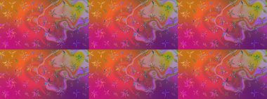 Çiçekli çiçek deseni, suluboya. Raster deseni. Küçük çiçekte güzel bir çiçek deseni..