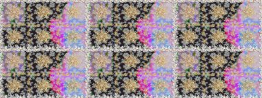 Kusursuz klasik raster grisi, nötr ve altın desenli. Klasik klasik klasik arka plan. Geleneksel oryantasyon süsü.