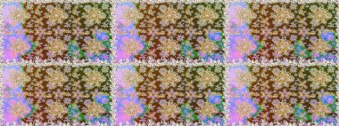 Barok tarzında kusursuz bir doğulu süsü. Tarafsız ve kahverengi altın elementli geleneksel altın sarısı desen.