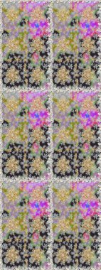 Gri ve nötr renklerde altın desenler ve altın elementler. Süslü raster dekorasyonu. Barok tarzında duvar kağıdı tasarımı için kusursuz damaske deseni arkaplanı.