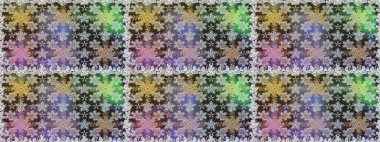 Gri ve nötr renklerde altın desenler ve altın elementler. Kusursuz klasik altın desen. Raster geleneksel oryantasyon süsü.