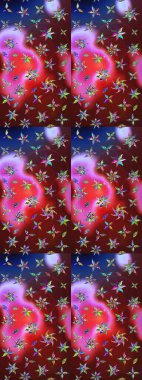 Parlak elementlerin. Çizim çiçek deseni duvar kağıdı, web sitesi arka planı, ambalaj kağıdı, davetiye, broşür, afiş veya web sitesi için kullanılabilir. El çizimi Raster illüstrasyonu.