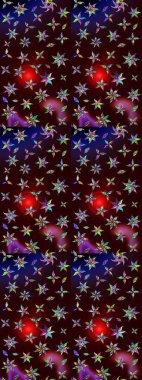 Klasik taslak çizimi. Çiçeksel kahverengi ve siyah eskiz deseni. Raster çiçek izi..