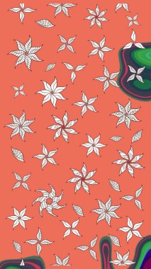 Moda baskıları için zarif bir şablon. Robot resim. Çiçekli yaz çiçekleri. Küçük çiçekte güzel bir desen. Motley illüstrasyonu. Küçük renkli çiçekler..