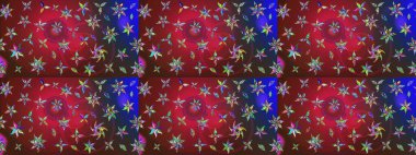 Kırmızı ve kahverengi renklerde. Raster illüstrasyonu. Anti-stres için Raster soyut şablon sayfası.