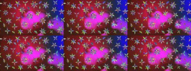 Raster illüstrasyonu. Kırmızı ve kahverengi renklerde. Anti-stres için Raster soyut şablon sayfası.