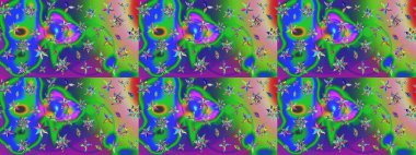 Çiçek arkaplan. Çizim raster deseni. Güzel kumaş deseni.