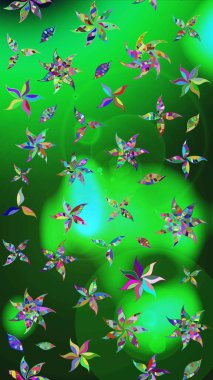 Süslü kumaş deseni. Raster deseni. Çiçekli çiçek deseni, suluboya..