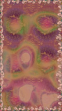 Raster düz çiçekleri pürüzsüz desen. Kahverengi ve bej renkli çiçekler. Tasarım hediye paketi, tebrik kartları, posterler ve afiş tasarımı.