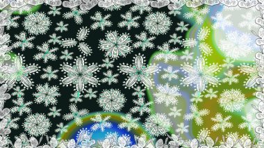 Raster illüstrasyonu. Gri ve nötr renklerde. Çiçek buketleriyle klasik tarzda kusursuz desen.