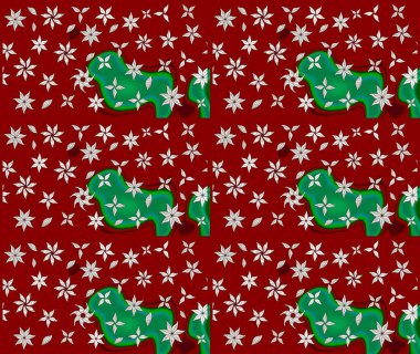 Modern çiçek arkaplanı. Halk tarzı. Parlak renkli çiçekli ve kırmızı yapraklı harika bir çiçek deseni. Moda baskıları için zarif bir şablon.