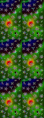 Zarif, parlak ve eskiz yeşil ve siyah çiçek desenli tasarım. Sabıka fotoğraflarında, bebek kıyafetlerinde, duvar kâğıtlarında, paket kutularında falan kullanılabilir. Raster..