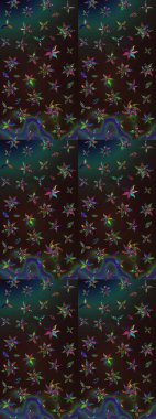 Suluboya çizim kalıbı. Suluboya tarzında gri ve kahverengi renkte çiçekler. Çiçek izi.