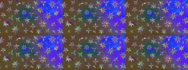 Moda baskıları için zarif bir şablon. Parlak renkli çiçekleri ve kahverengi ve mavi renkli yaprakları olan harika bir çiçek deseni. Halk tarzı. Modern çiçek arkaplanı.