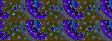 Çiçek arkaplan. - Kahverengi ve mavi çiçekler. Çiçek kolajı. Çiçek kompozisyonu. Doğa. Raster deseni. Küçük çiçekte güzel desen var..