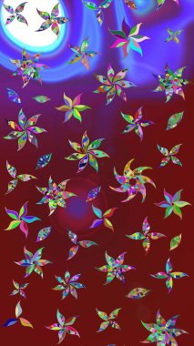 Tony 'nin kumaş kalıbını çiz. Raster illüstrasyonu. Modaya uygun kumaş deseni. Küçük çiçekte sevimli çiçek deseni var..