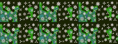 Hoş bir çiçek geçmişi var. Raster illüstrasyonu. Küçük bir çiçekte eskiz deseni. Güzel kumaş deseni.